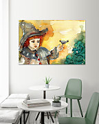 Obraz Dievčatko s vtáčikom 1523